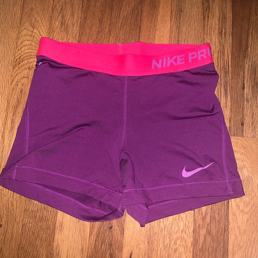 nike pro spandex shorts